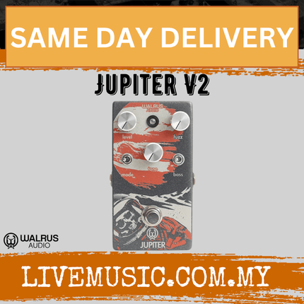 Walrus Audio Jupiter Multi-Clip Fuzz V2 Guitar Effects Pedal