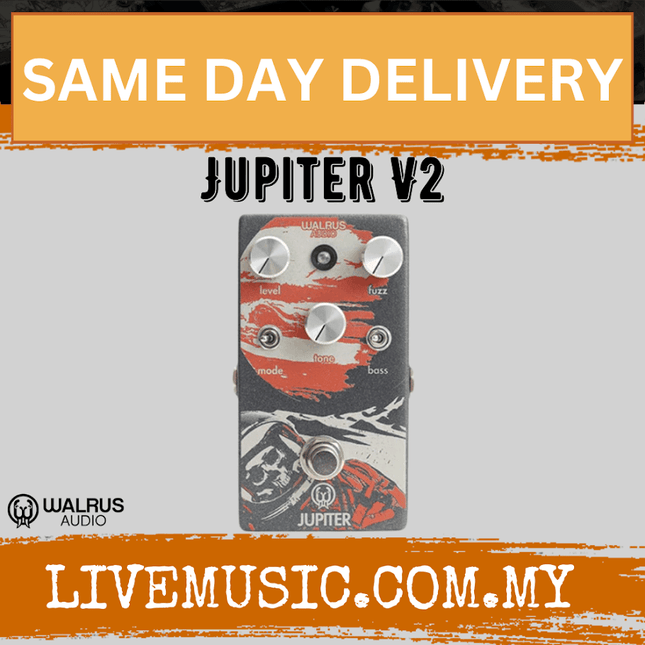 Walrus Audio Jupiter Multi-Clip Fuzz V2 Guitar Effects Pedal