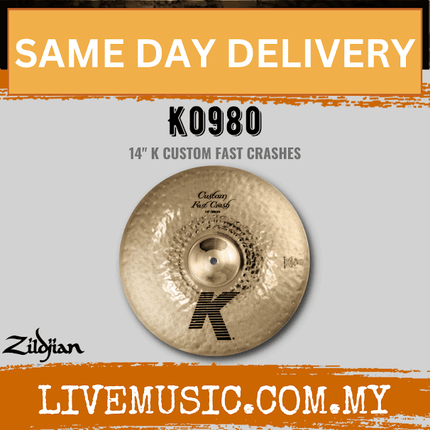Zildjian 14" K Series Custom Fast Crash Cymbal (K0980)