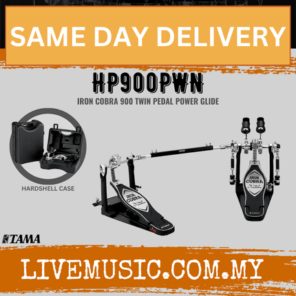 Iron Cobra twin drum pedal with power glide beater and double kick frame