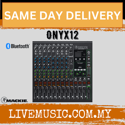 Mackie Onyx12 12-channel Analog Mixer with Multi-Track USB (Onyx 12/Onyx-12)