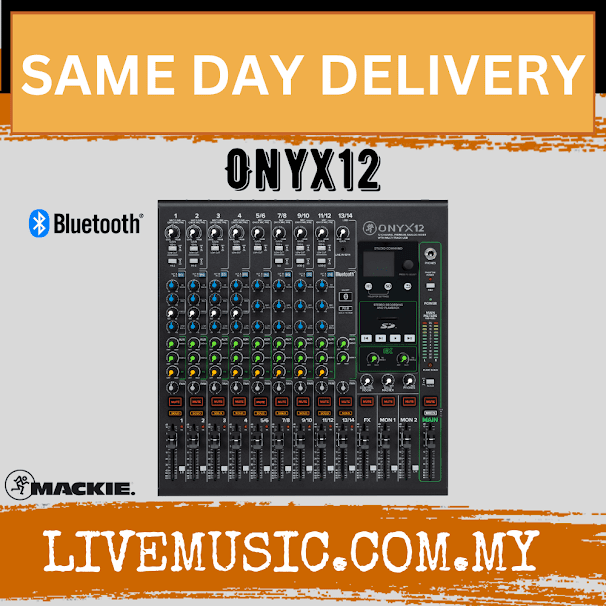 Mackie Onyx12 12-channel Analog Mixer with Multi-Track USB (Onyx 12/Onyx-12)