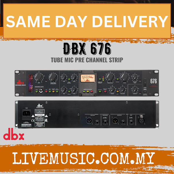 Dbx By Harman 676 Tube Microphone Preamp Channel Strip ( dbx676 / dbx-676 )