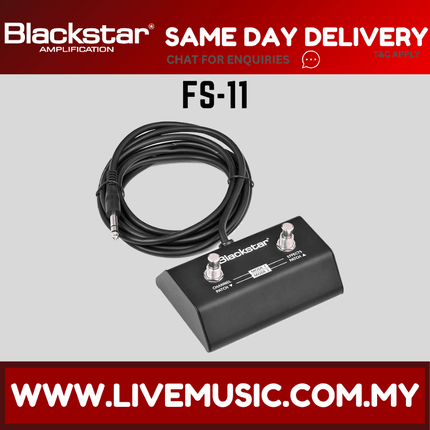 Blackstar FS-11 Footcontroller Footswitch for ID:Core 20, 40, and BEAM (FS11/FS 11 / ID Core / IDCore / ID-Core)