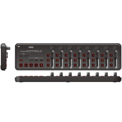 Korg nanoKontrol2 - Slim Line USB Controller, Black (nanoKontrol-2/nanoKONTROL2)