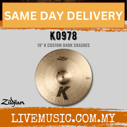 Zildjian 19" K Series Custom Dark Crash Cymbal (K0978)