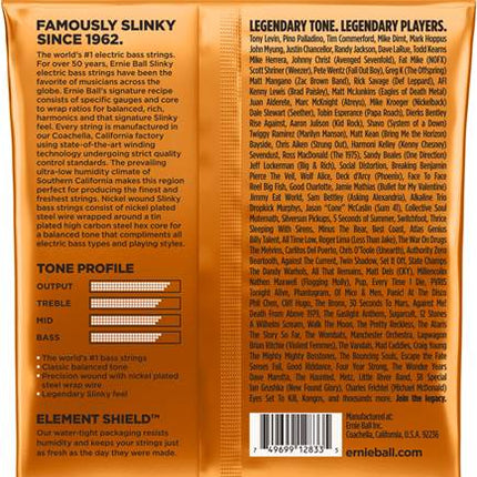 Ernie Ball 2833 Bass guitar Strings Hybrid Slinky Roundwound (45-105/EB2833)