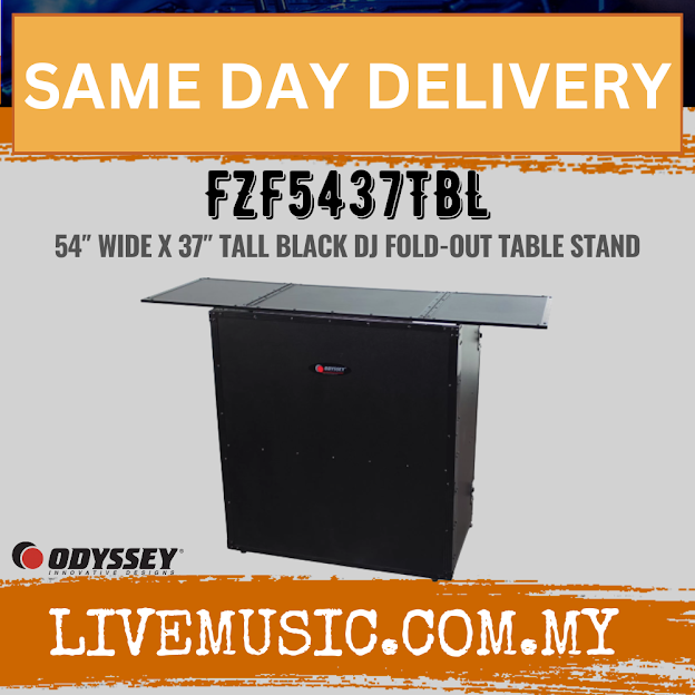 Odyssey FZF5437TBL Foldout DJ Table Stand