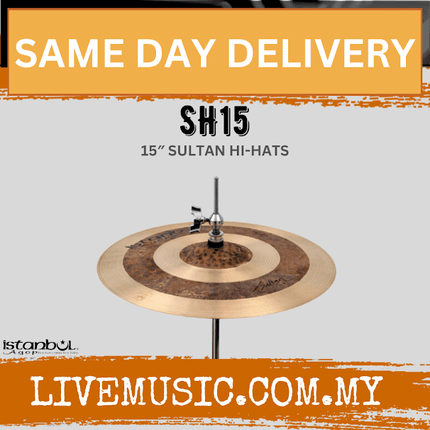 Istanbul Agop SH15 15" Sultan Hi-Hats Cymbals (SH 15/SH-15)