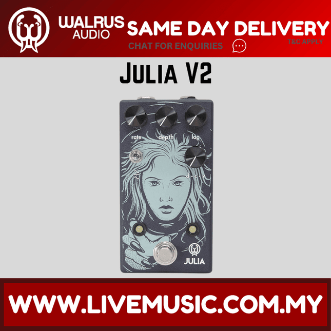 Walrus Audio Julia Analog Chorus & Vibrato V2 Guitar Effects Pedal