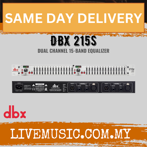 Dbx By Harman 215s 2 Series - Dual 15 Band Graphic Equalizer ( dbx215s / dbx-215s )