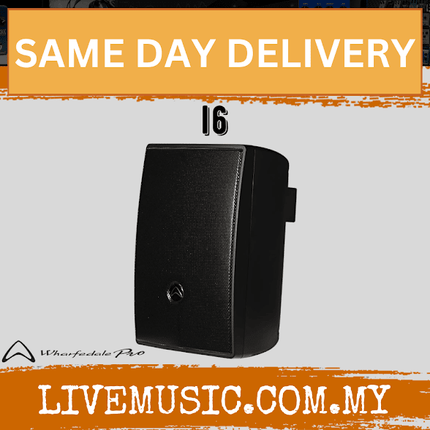 WHARFEDALE PRO I6 Series 200 Watts Peak 6.5" 2-Way Passive Installation Loudspeaker- Black (I-6/I 6)