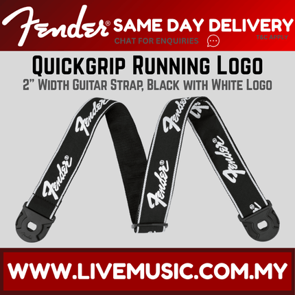 Fender Quickgrip Running Logo Guitar Strap