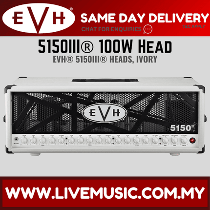 EVH 5150III 100W Guitar Tube Amplifier Head-Ivory