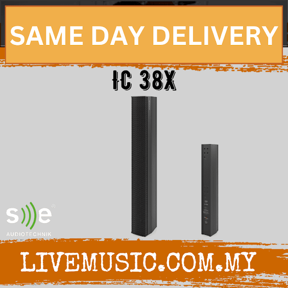Se Audiotechnik IC 38X Column Speaker Each - Black (IC38X IC-38X)