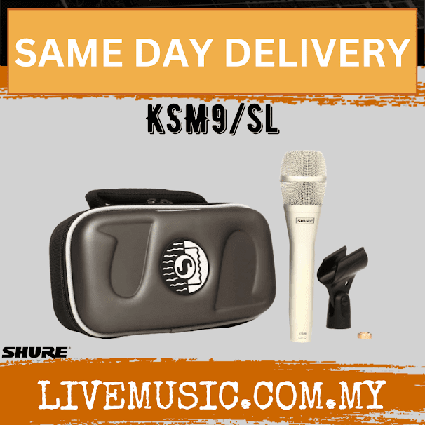 Shure KSM9/SL Handheld Condenser Microphone - Champagne ( KSM9-SL KSM9SL KSM9 SL )