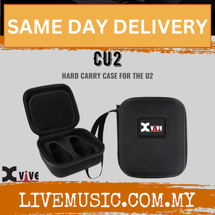 Xvive Audio CU2 Hard Case Eva Shell Travel Pouch For U2 Guitar Wireless System ( CU-2 / CU 2 )