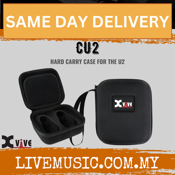 Xvive Audio CU2 Hard Case Eva Shell Travel Pouch For U2 Guitar Wireless System ( CU-2 / CU 2 )