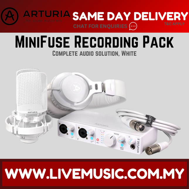 Arturia MiniFuse Recording Pack - White