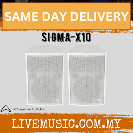 WHARFEDALE PRO SIGMA-X10 800W PEAK 10" 2-WAY INSTALLATION LOUDSPEAKER, Each / Pair -WHITE (SIGMA X10/SIGMAX10)