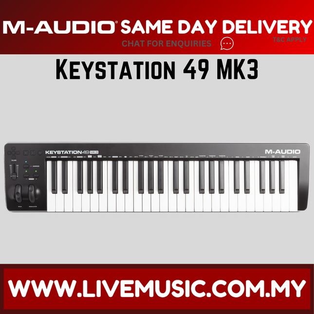 M-Audio Keystation 49 Mk3 - 49-Key MIDI Controller ( Keystation-49 / Keystation49 )