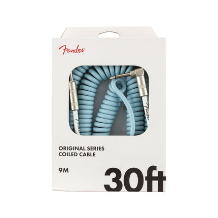Fender Original Series Coil Cable, 30ft - Daphne Blue