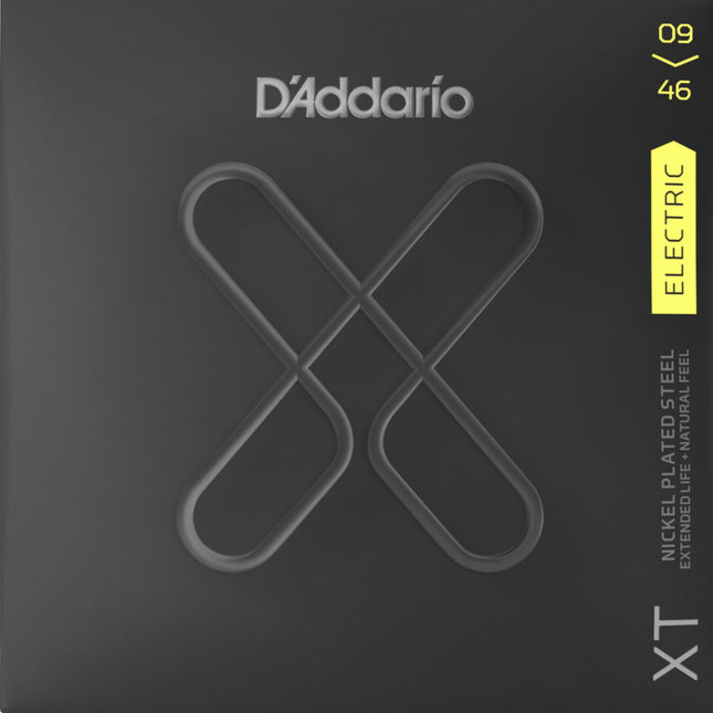 D'Addario XTE0946 - XT Electric Nickel Plated Steel Strings, Super Light Top/Regular Bottom (9-46)(Daddario)