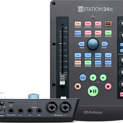 PreSonus ioSTATION 24c 2x2 USB-C Audio Interface and Production Controller