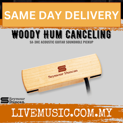 Seymour Duncan SA-3HC Woody Hum Cancelling Acoustic Soundhole Pickup, Maple