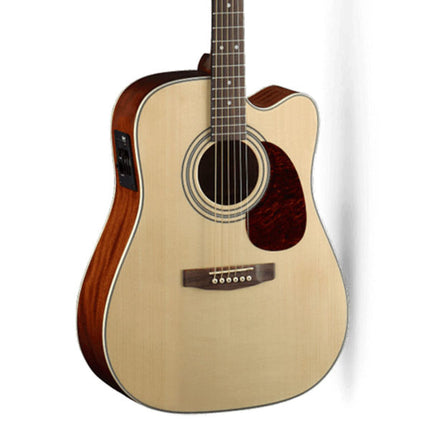 Cort MR-500E - Solid Top Acoustic-Electric Guitar with Gig Bag - Open Pore (MR500E)