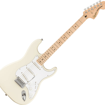 Squier Affinity Series Stratocaster Electric Guitar, Maple Fretboard - Olympic White