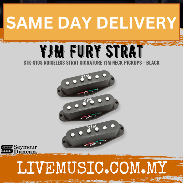 Seymour Duncan STK-S10S YJM Fury™ Strat Pickup Set Black (STKS10S)