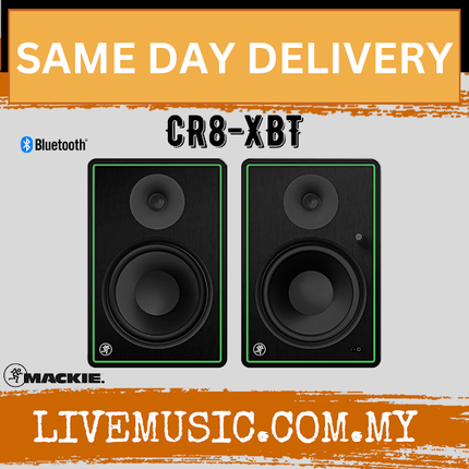 Mackie CR8-XBT 8 inch Multimedia Monitors with Bluetooth - Pair (CR8XBT/CR8 XBT)