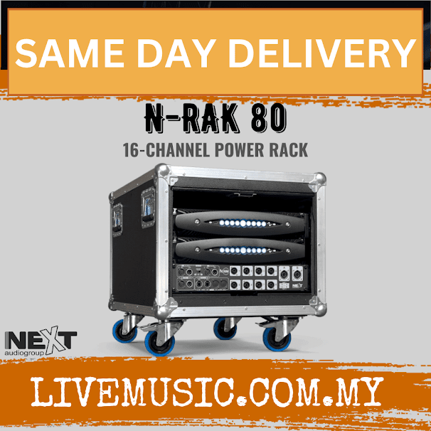 NEXT Audio N-RAK 80 16-Channel Power Rack ( N RAK 80 / NRAK80 )