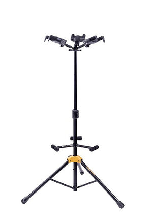 Hercules GS432B Plus Universal AutoGrip Triple Guitar Stand with Foldable Backrest (GS432B)