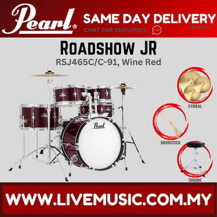 Pearl RSJ465C/C Roadshow Junior 5pcs with Cymbal and Hardware ( RSJ465C-C )
