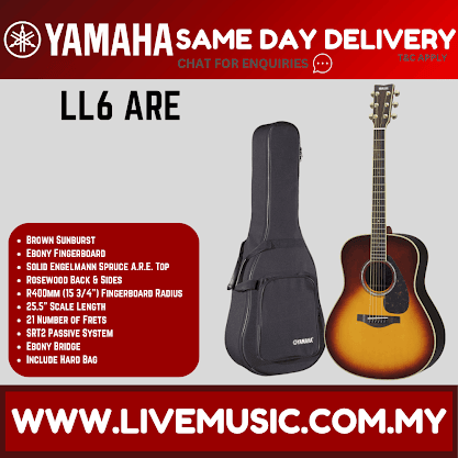 Yamaha LL6 ARE Original Jumbo Acoustic-Electric Guitar - ( LL6-ARE )