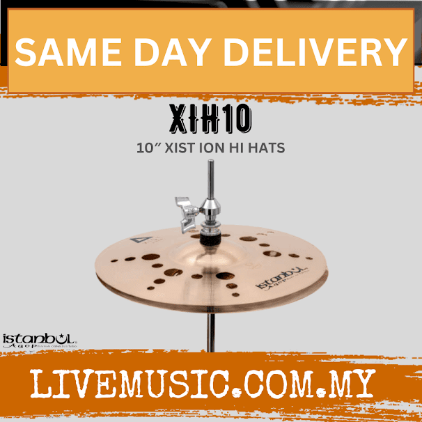 Istanbul Agop XIH10 10" Xist ION Hi-Hats Hihat Hi Hat Cymbal (XIH-10/XIH 10)