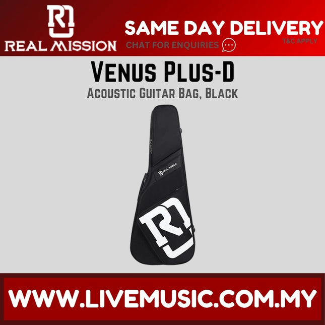 Real Mission Venus Plus-D Acoustic Guitar Bag ( VENUSPLUSD VENUS-PLUS VENUS+ )