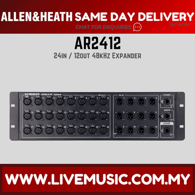 Allen & Heath AR2412 24x12 Main Remote Stage Rack ( AR-2412 / AR 2412 )