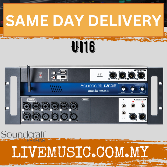 Soundcraft Ui16 Remote-controlled Digital Mixer ( Ui 16 / Ui-16 )