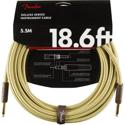 Fender Deluxe Series Instrument Cable, 18.6ft - Tweed