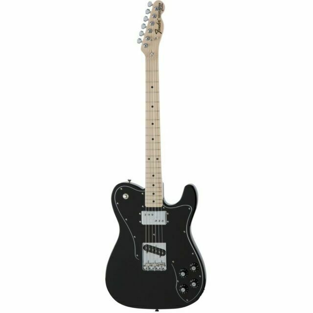 Fender Japan Traditional II 70s Telecaster Custom Electric Guitar, Maple Fretboard with Gig Bag - Black