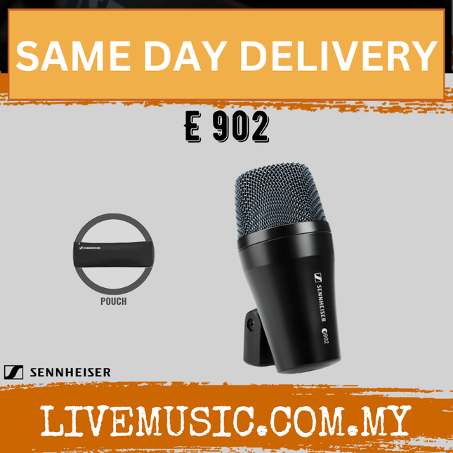 Sennheiser E 902 Dynamic Kick Drum Microphone (E902/E-902)