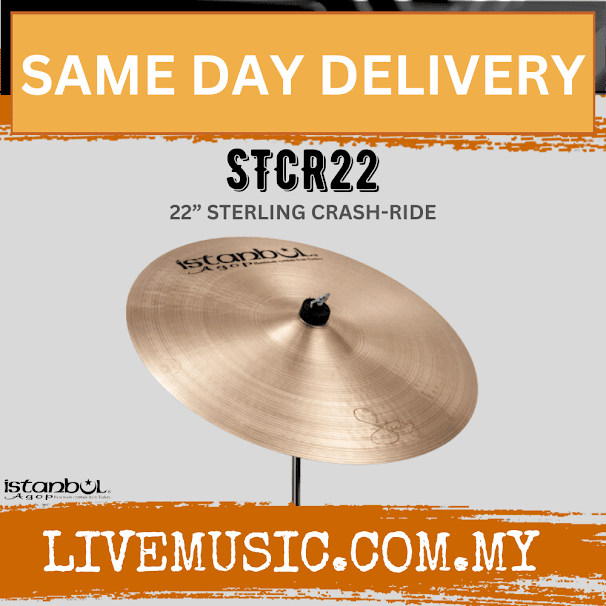 Istanbul Agop STCR22 22" Sterling Crash Ride Cymbal (STCR 22 / STCR-22)