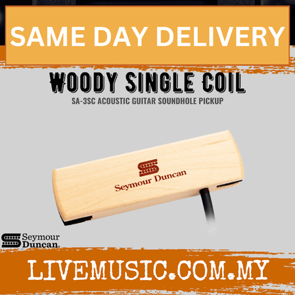 Seymour Duncan SA-3SC Woody SC Acoustic Soundhole Pickup - Natural Single Coil (SA3SC/SA 3SC)