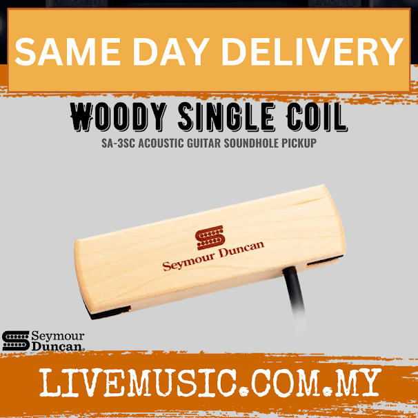 Seymour Duncan SA-3SC Woody SC Acoustic Soundhole Pickup - Natural Single Coil (SA3SC/SA 3SC)