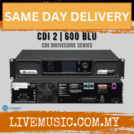 Crown CDi 2|600BL DriveCore 2-Channel Analog Power Amplifier with BLU Link