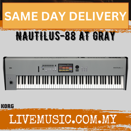 Korg Nautilus 88 AT GR 88-Key Synthesizer Workstation with Aftertouch (NAUTILUS88AT/NAUTILUS-88)