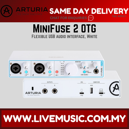 Arturia MiniFuse 2 OTG, White